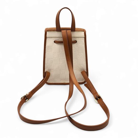 Signature Steve Madden BSARRA Backpack Mini Cream & Cognac - Picture 4 of 9